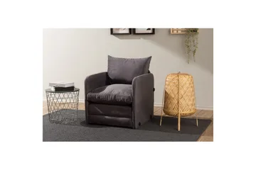 1-sits bäddsoffa Rubby Grå - Grå - Möbler - Fåtölj & stolar - Fåtölj - Bäddfåtölj
