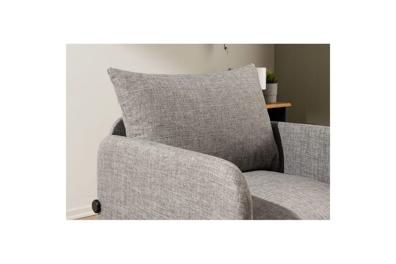 1-sits bäddsoffa Rubby Ljusgrå - Ljusgrå - Möbler - Fåtölj & stolar - Fåtölj - Bäddfåtölj