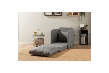 1-sits bäddsoffa Rubby Ljusgrå - Ljusgrå - Möbler - Fåtölj & stolar - Fåtölj - Bäddfåtölj