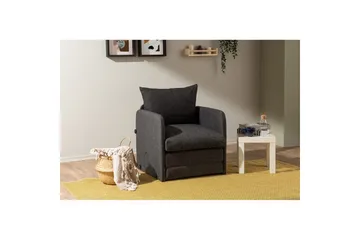 1-sits bäddsoffa Rubby Mörkgrå - Mörkgrå - Möbler - Fåtölj & stolar - Fåtölj - Bäddfåtölj
