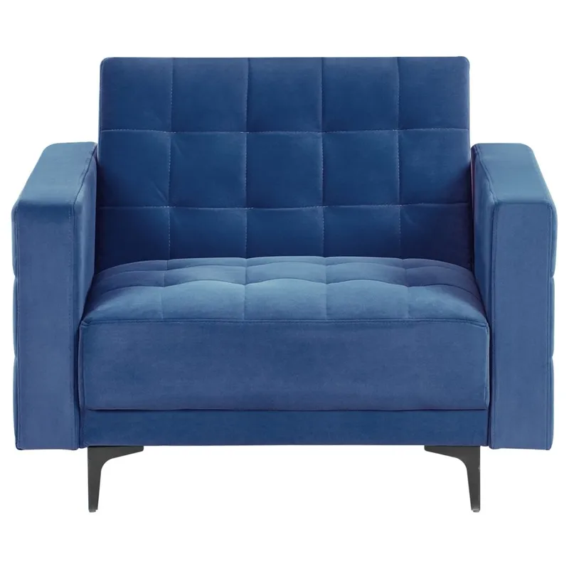 Fåtölj Aberdeen - Blå, Svart - Möbler - Fåtölj & stolar - Fåtölj - Liggfåtölj