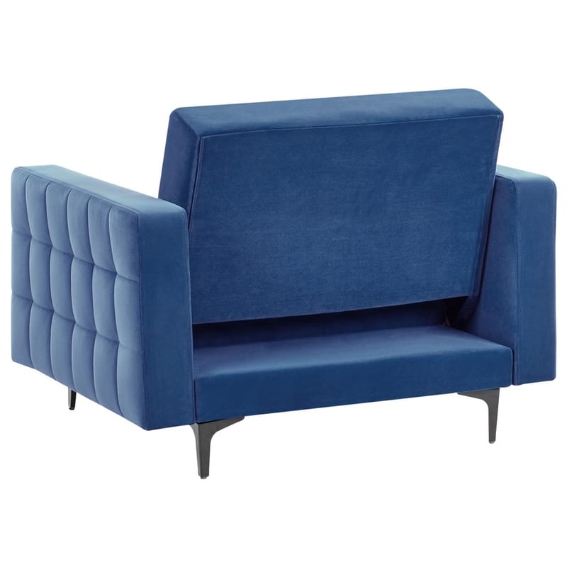 Fåtölj Aberdeen - Blå, Svart - Möbler - Fåtölj & stolar - Fåtölj - Liggfåtölj