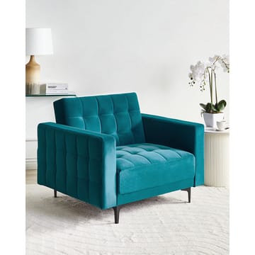 Fåtölj Aberdeen - Havsblå, Svart - Möbler - Fåtölj & stolar - Fåtölj - Liggfåtölj