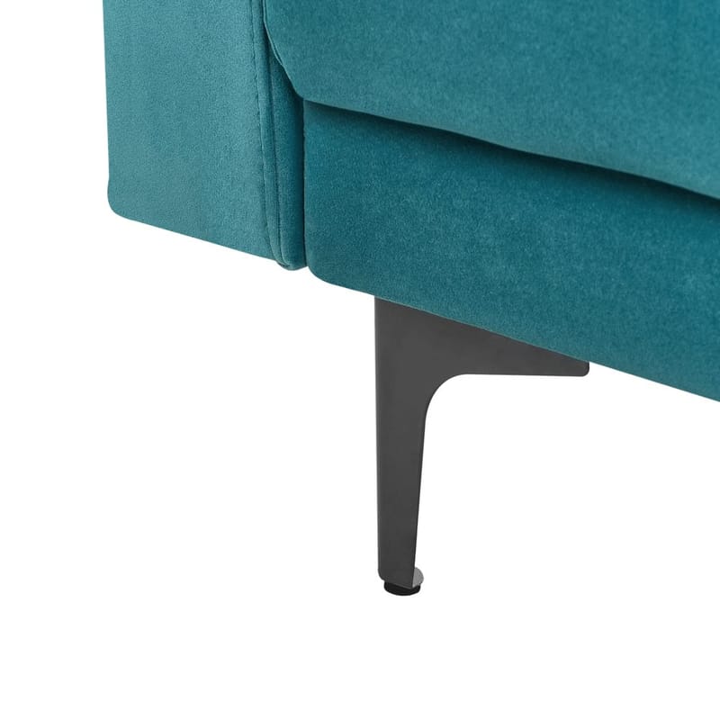 Fåtölj Aberdeen - Havsblå, Svart - Möbler - Fåtölj & stolar - Fåtölj - Liggfåtölj