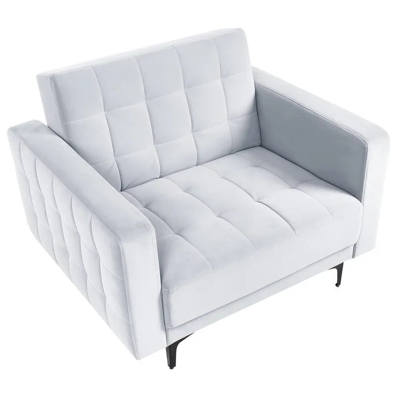 Fåtölj Aberdeen - Ljusgrå, svart - Möbler - Fåtölj & stolar - Fåtölj - Liggfåtölj