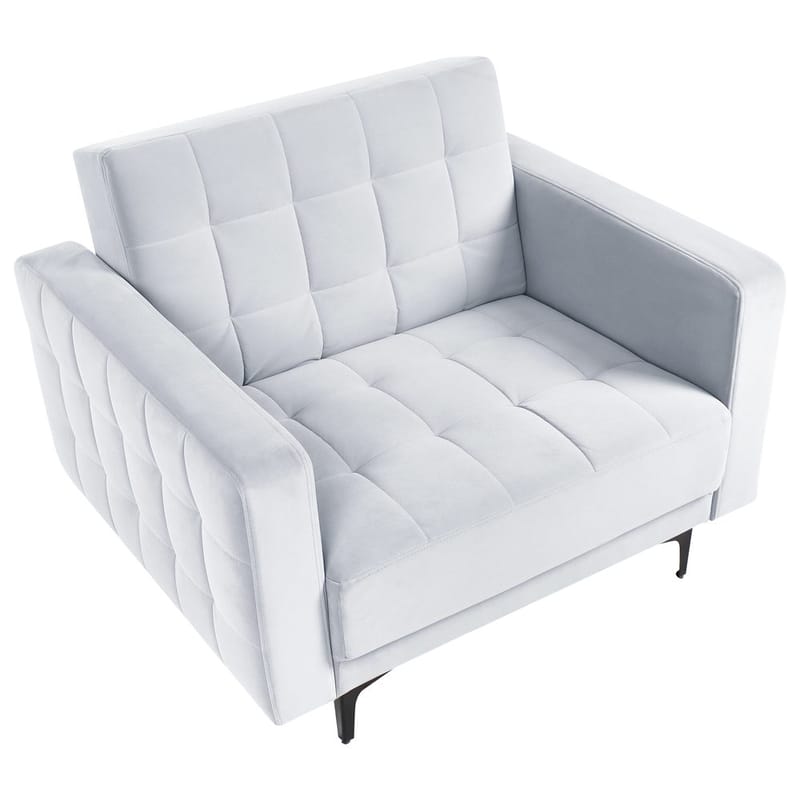 Fåtölj Aberdeen - Ljusgrå, svart - Möbler - Fåtölj & stolar - Fåtölj - Bäddfåtölj