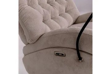 Adesis Reclinerfåtölj Elektrisk - Krämvit - Möbler - Fåtölj & stolar - Fåtölj - Biofåtölj & reclinerfåtölj