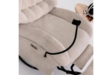 Adesis Reclinerfåtölj Elektrisk - Krämvit - Möbler - Fåtölj & stolar - Fåtölj - Biofåtölj & reclinerfåtölj