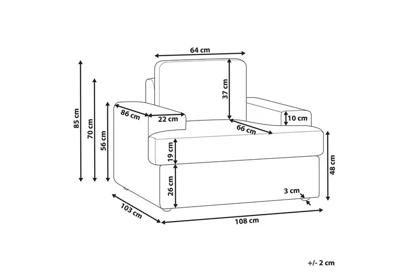 Fåtölj Alla - Grå - Möbler - Fåtölj & stolar - Fåtölj