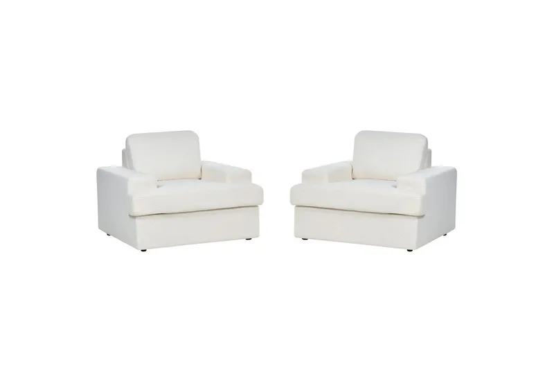 Fåtölj Alla set om 2 Vit - Vit - Möbler - Fåtölj & stolar - Fåtölj
