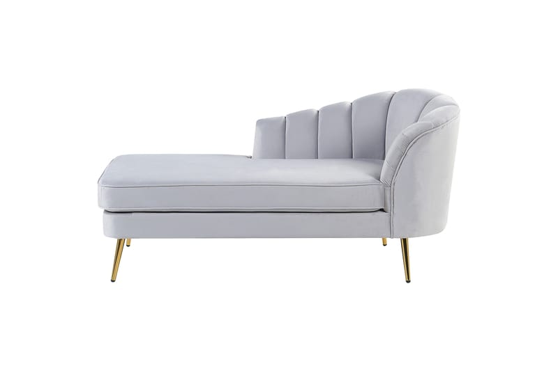 Allier Schäslong 150 cm, Guld/Grå