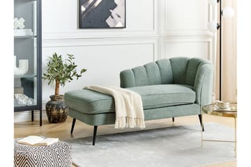 Allier Schäslong 150 cm Höger - Svart/Grön - Möbler - Fåtölj & stolar - Fåtölj - Liggfåtölj