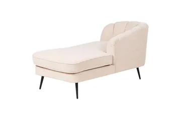 Allier Schäslong 150 cm Vänster - Beige/Svart - Möbler - Fåtölj & stolar - Fåtölj - Liggfåtölj