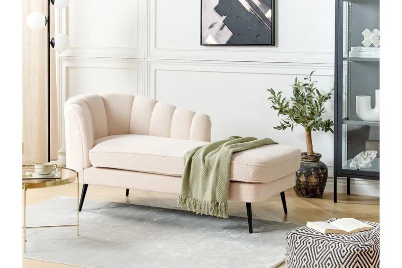 Allier Schäslong 150 cm Vänster - Beige/Svart - Möbler - Fåtölj & stolar - Fåtölj - Liggfåtölj