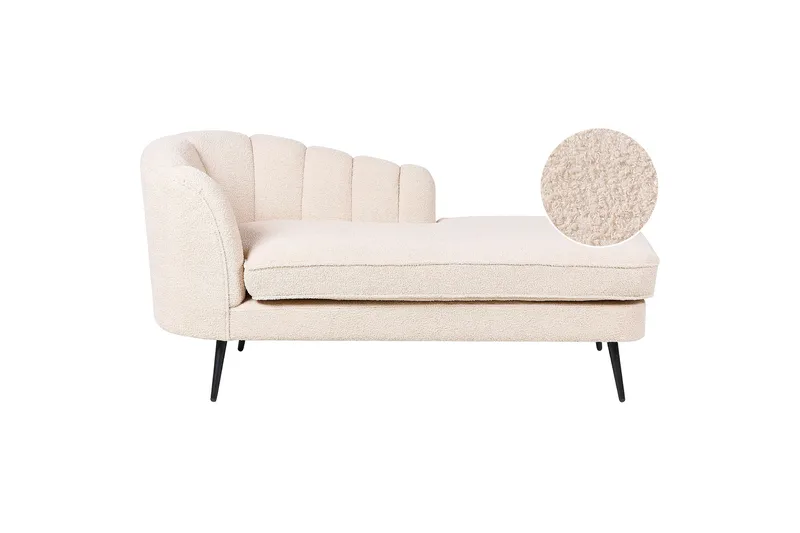 Allier Schäslong 150 cm Vänster - Beige/Svart - Möbler - Fåtölj & stolar - Fåtölj - Liggfåtölj