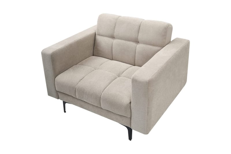 Fåtölj Alnes Beige/svart - Beige/svart - Möbler - Fåtölj & stolar - Fåtölj