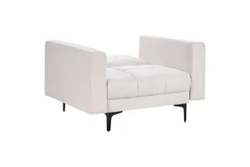 Fåtölj Alnes Off-white/Svart - Off-white/Svart - Möbler - Fåtölj & stolar - Fåtölj