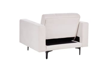 Fåtölj Alnes Off-white/Svart - Off-white/Svart - Möbler - Fåtölj & stolar - Fåtölj