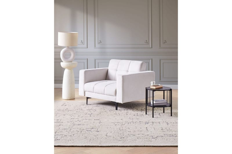 Fåtölj Alnes Off-white/Svart - Off-white/Svart - Möbler - Fåtölj & stolar - Fåtölj