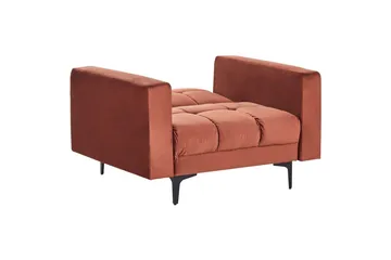 Fåtölj Alnes Röd/Svart - Röd/Svart - Möbler - Fåtölj & stolar - Fåtölj