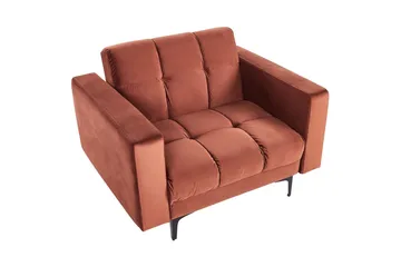 Fåtölj Alnes Röd/Svart - Röd/Svart - Möbler - Fåtölj & stolar - Fåtölj