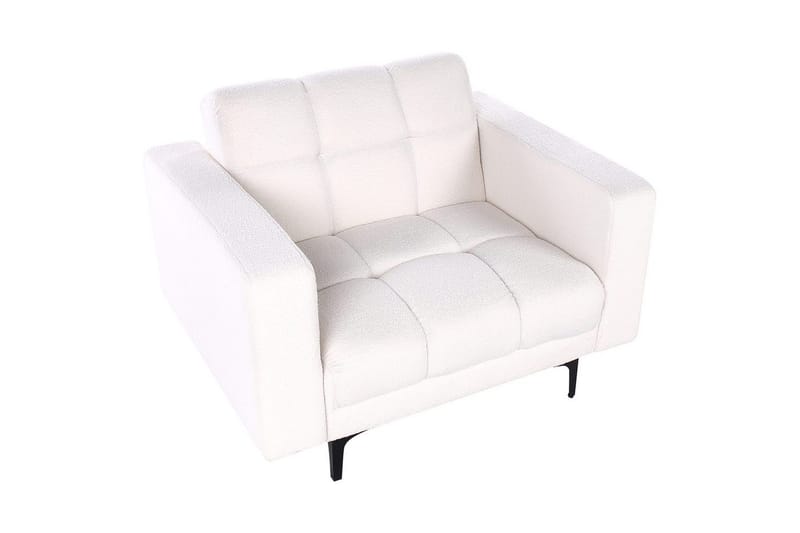 Fåtölj Alnes Vit/Svart - Vit/Svart - Möbler - Fåtölj & stolar - Fåtölj