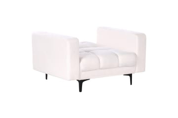 Fåtölj Alnes Vit/Svart - Vit/Svart - Möbler - Fåtölj & stolar - Fåtölj