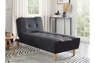 Alsten Schäslong 163 cm - Svart/Ljust trä - Möbler - Fåtölj & stolar - Fåtölj - Liggfåtölj