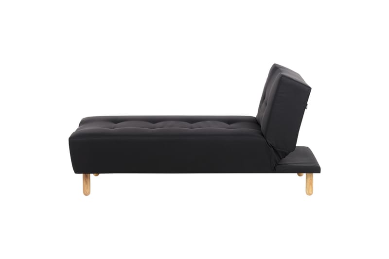 Alsten Schäslong 163 cm - Svart/Ljust trä - Möbler - Fåtölj & stolar - Fåtölj - Liggfåtölj