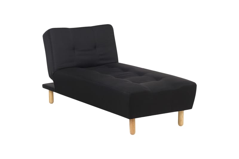 Alsten Schäslong 163 cm, Svart/Ljust trä