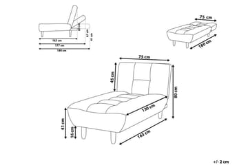 Alsten Schäslong 163 cm - Svart/Ljust trä - Möbler - Fåtölj & stolar - Fåtölj - Liggfåtölj