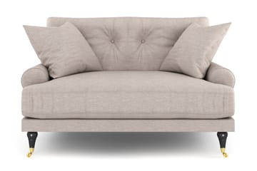 Andrew Loveseat - Beige/Mässing - Möbler - Fåtölj & stolar - Fåtölj