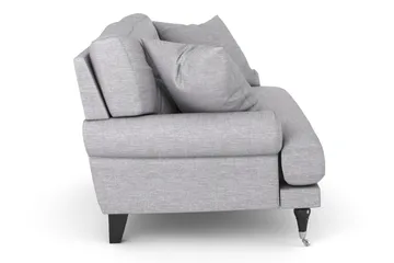 Andrew Loveseat - Ljusgrå/Krom - Möbler - Fåtölj & stolar - Fåtölj