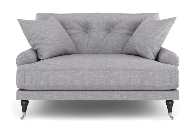 Andrew Loveseat - Ljusgrå/Krom - Möbler - Fåtölj & stolar - Fåtölj