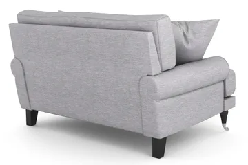 Andrew Loveseat - Ljusgrå/Krom - Möbler - Fåtölj & stolar - Fåtölj