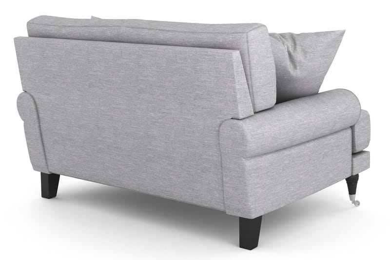 Andrew Loveseat - Ljusgrå/Krom - Möbler - Fåtölj & stolar - Fåtölj