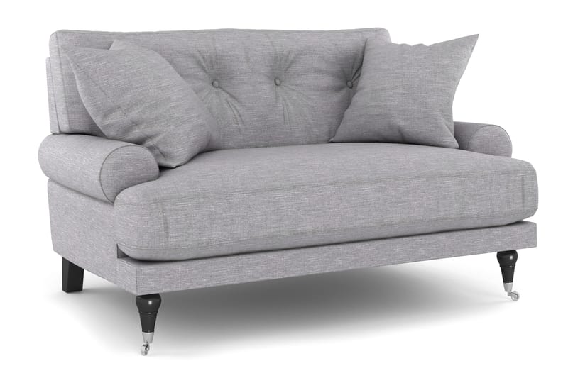 Andrew Loveseat - Ljusgrå/Krom - Möbler - Fåtölj & stolar - Fåtölj