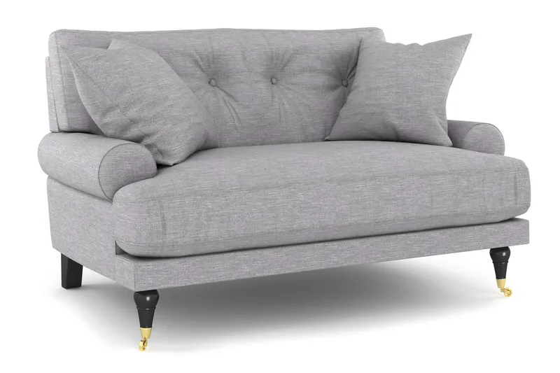 Andrew Loveseat - Ljusgrå/Mässing - Möbler - Fåtölj & stolar - Fåtölj
