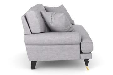 Andrew Loveseat - Ljusgrå/Mässing - Möbler - Fåtölj & stolar - Fåtölj
