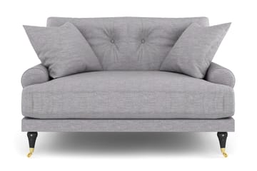 Andrew Loveseat - Ljusgrå/Mässing - Möbler - Fåtölj & stolar - Fåtölj
