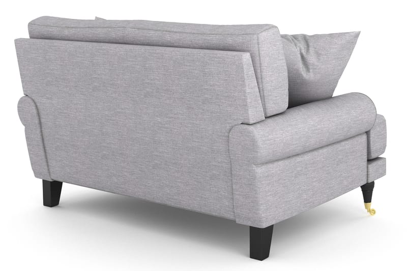 Andrew Loveseat - Ljusgrå/Mässing - Möbler - Fåtölj & stolar - Fåtölj
