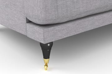 Andrew Loveseat - Ljusgrå/Mässing - Möbler - Fåtölj & stolar - Fåtölj