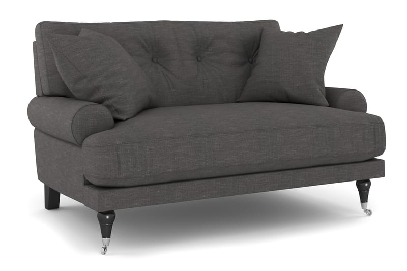 Andrew Loveseat - Mörkgrå/Krom - Möbler - Fåtölj & stolar - Fåtölj