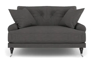 Andrew Loveseat - Mörkgrå/Krom - Möbler - Fåtölj & stolar - Fåtölj