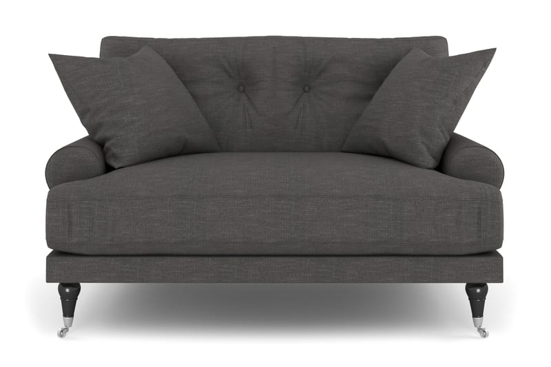 Andrew Loveseat - Mörkgrå/Krom - Möbler - Fåtölj & stolar - Fåtölj
