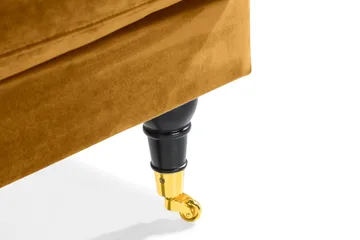 Andrew Loveseat Sammet - Amber/Mässing - Möbler - Fåtölj & stolar - Fåtölj - Sammetsfåtölj