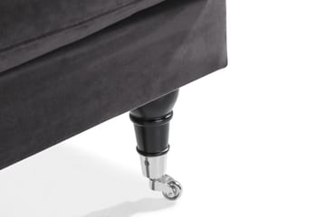 Andrew Loveseat Sammet - Mörkgrå/Krom - Möbler - Fåtölj & stolar - Fåtölj - Sammetsfåtölj