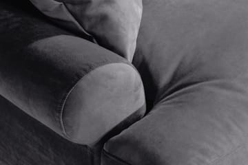 Andrew Loveseat Sammet - Mörkgrå/Krom - Möbler - Fåtölj & stolar - Fåtölj - Sammetsfåtölj