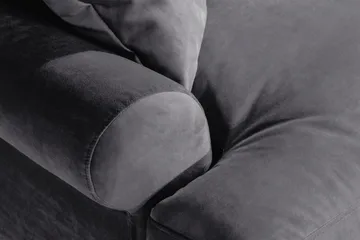 Andrew Loveseat Sammet - Mörkgrå/Mässing - Möbler - Fåtölj & stolar - Fåtölj - Sammetsfåtölj