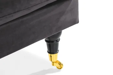 Andrew Loveseat Sammet - Mörkgrå/Mässing - Möbler - Fåtölj & stolar - Fåtölj - Sammetsfåtölj